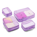 Luggage Organiser 4 Pack - lilac