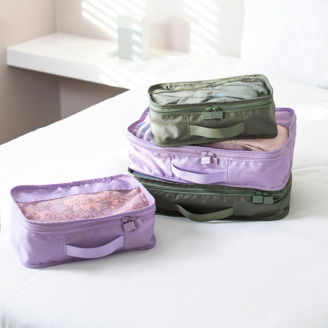 Luggage Organiser 4 Pack - apricot