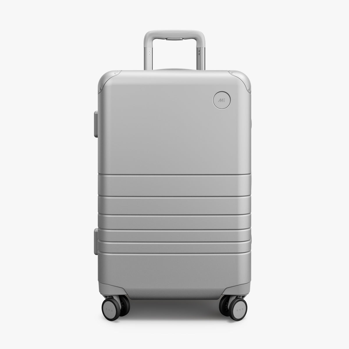 Silver | Front view of Hybrid Carry-On Plus in Silver