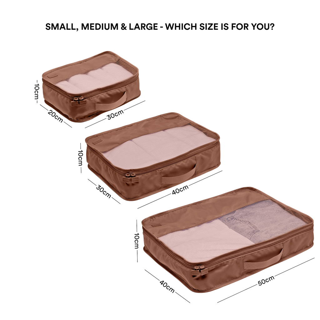 Luggage Organisers - mocha