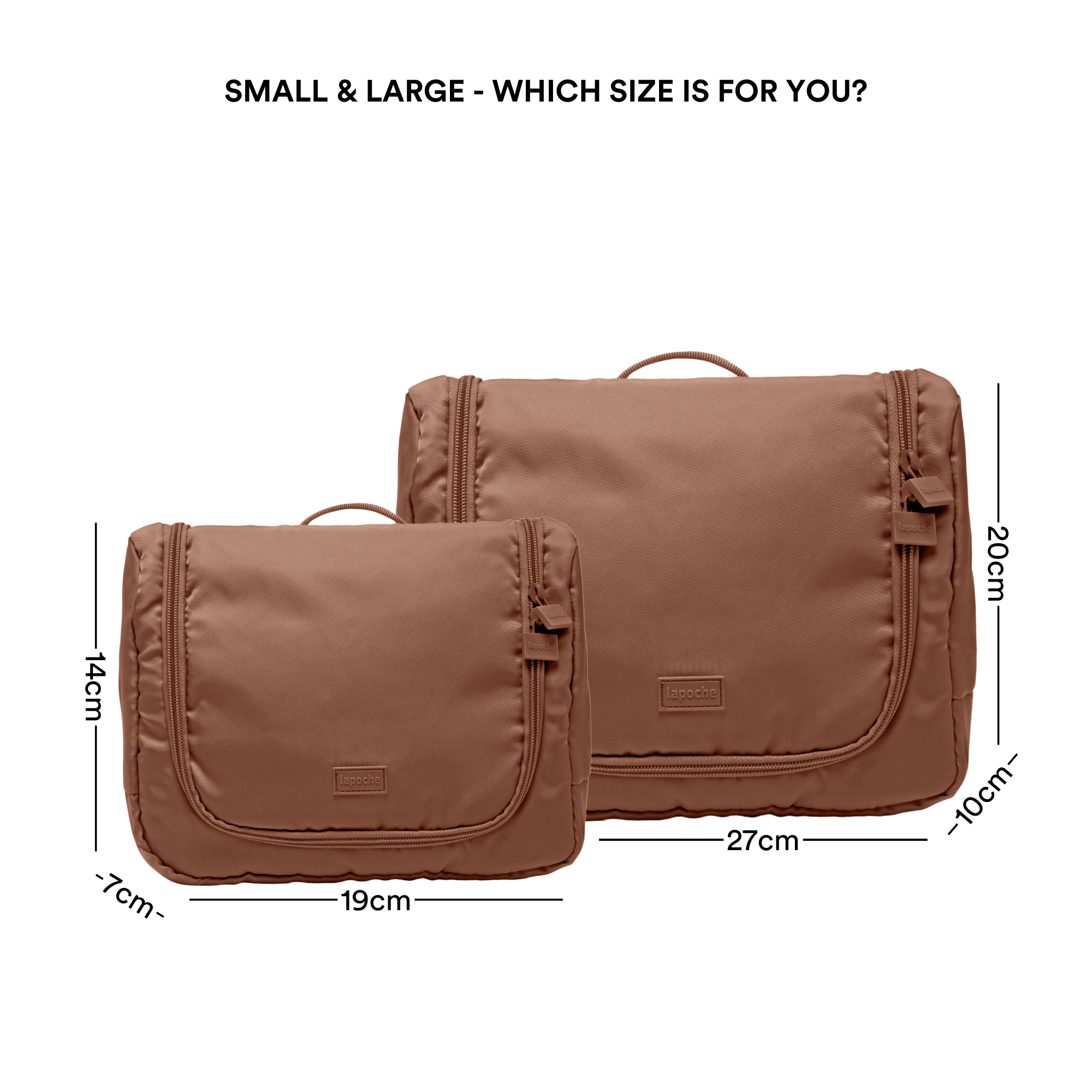 Toiletry Organisers - mocha