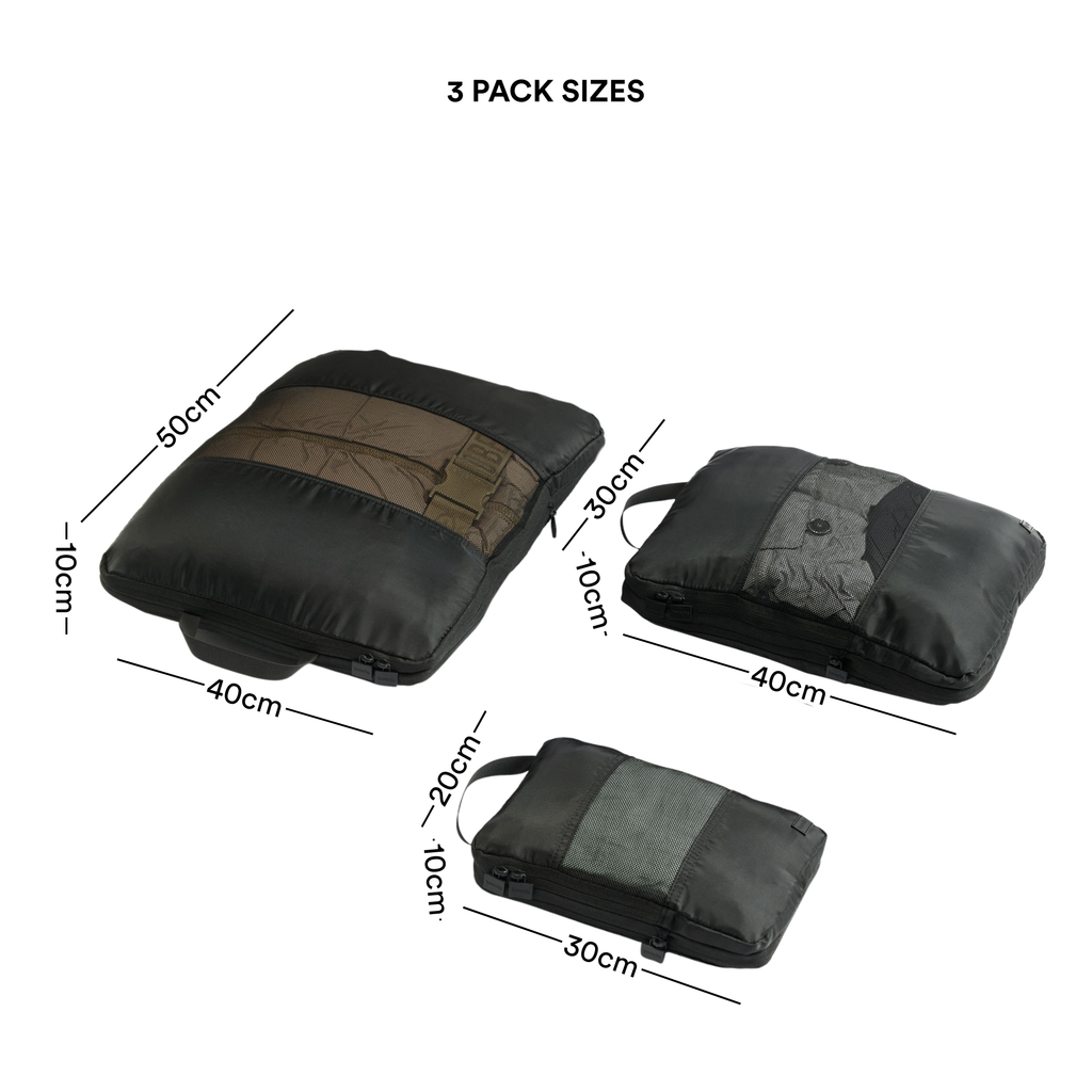 Compression Cube 3 Pack - black