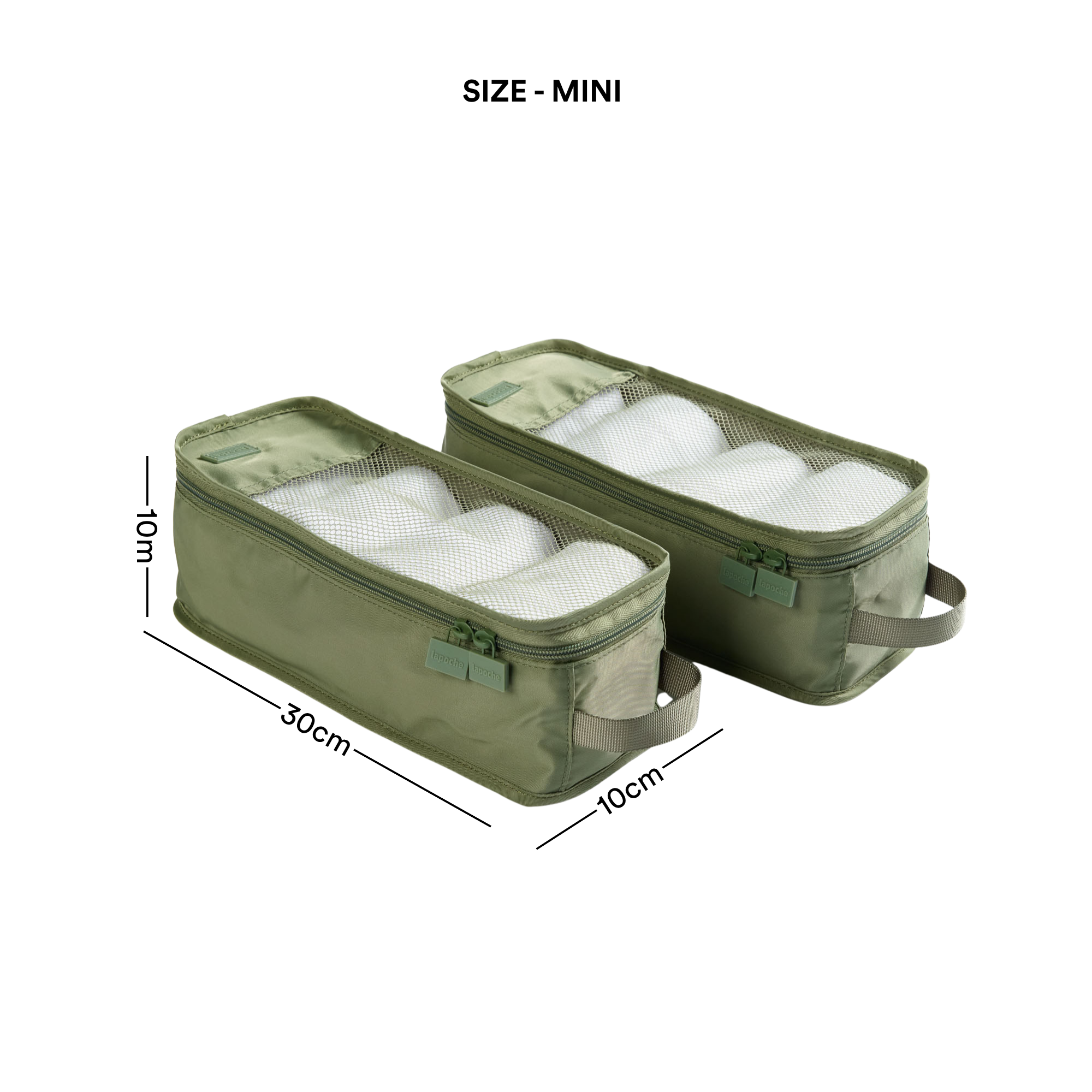 Mini Organiser 2 Pack - olive