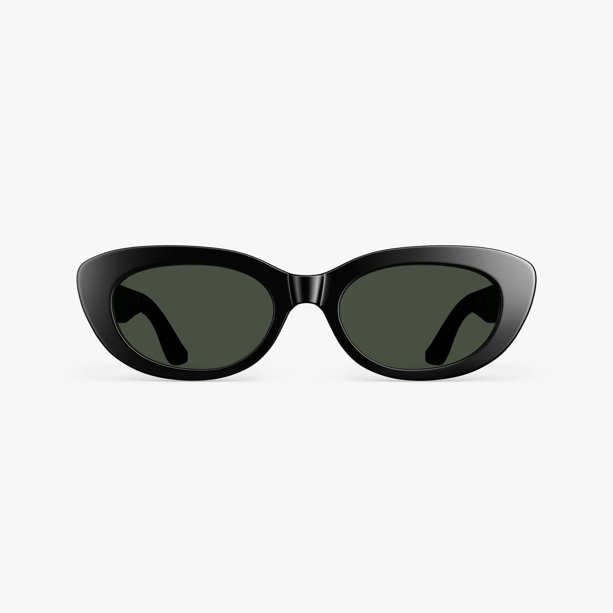 Black / G15 Lens | Front view of Minaret Sunglasses in Black with G15 Lens