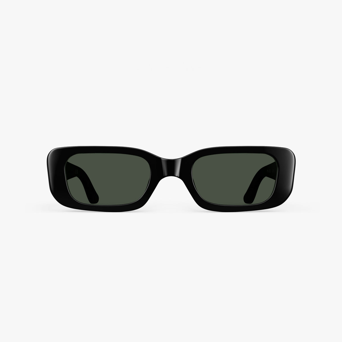 Black / G15 Lens | Front view of Mesa Sunglasses in Black with G15 Lens