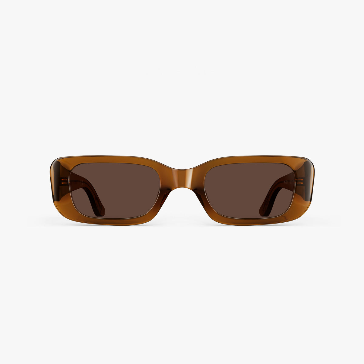 Crystal Espresso / Brown Lens | Front view of Mesa Sunglasses in Crystal Espresso with Brown Lens