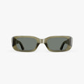 Crystal Sencha / Grey Green Lens | Front view of Mesa Sunglasses in Crystal Sencha with Grey Green Lens