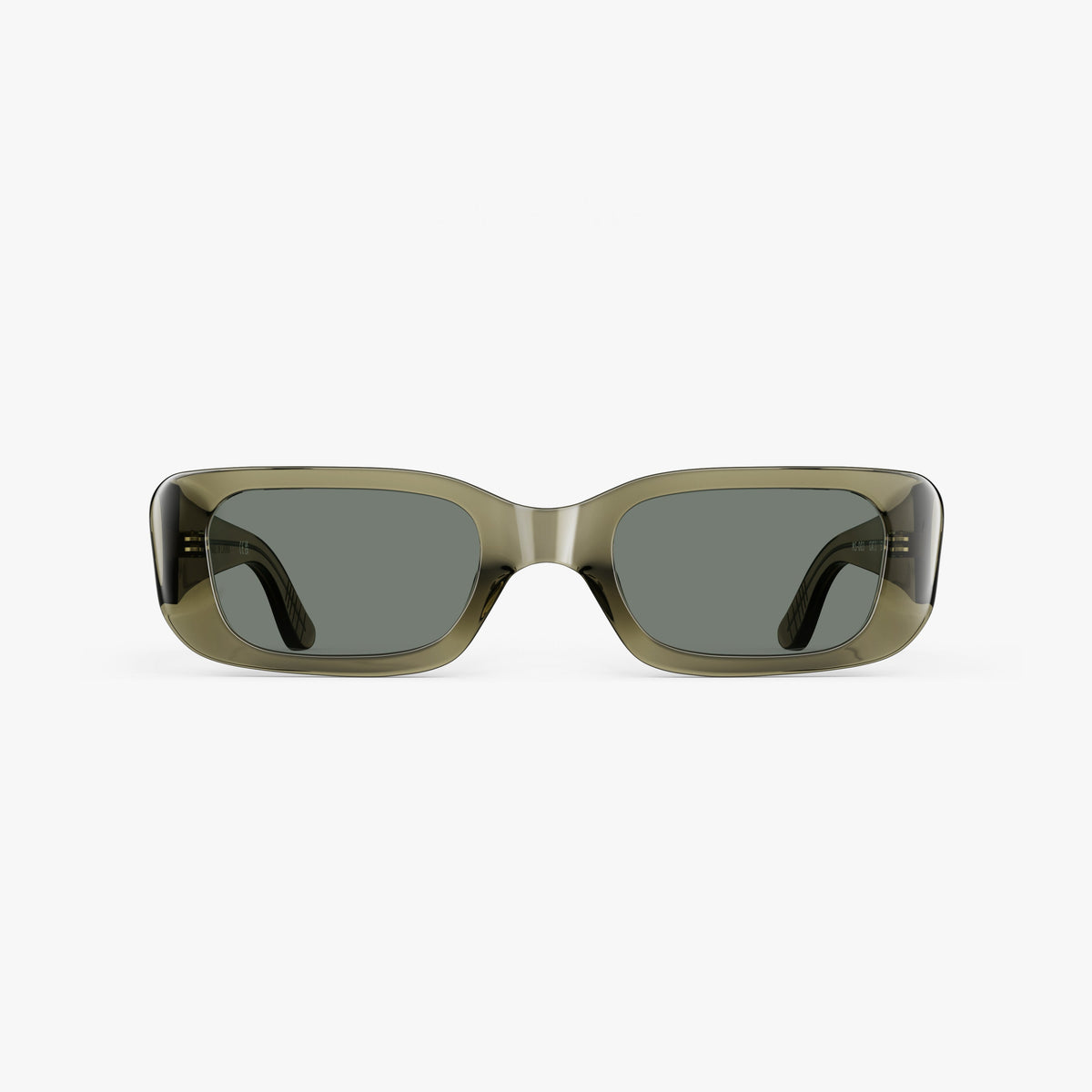 Crystal Sencha / Grey Green Lens | Front view of Mesa Sunglasses in Crystal Sencha with Grey Green Lens