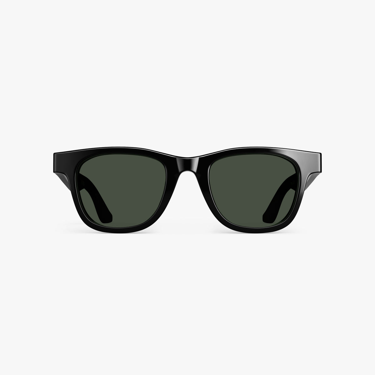 Black / G15 Lens | Front view of Portico Sunglasses in Black with G15 Lens