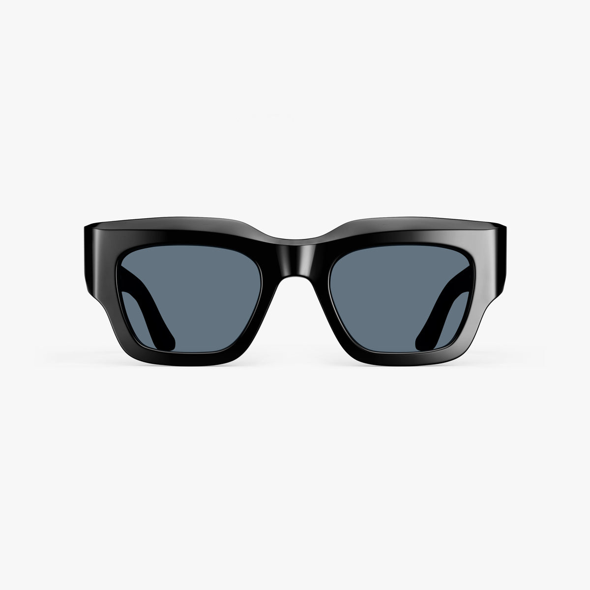 Black / Smoke Lens | Front view of Intrados Sunglasses in Black with Smoke Lens