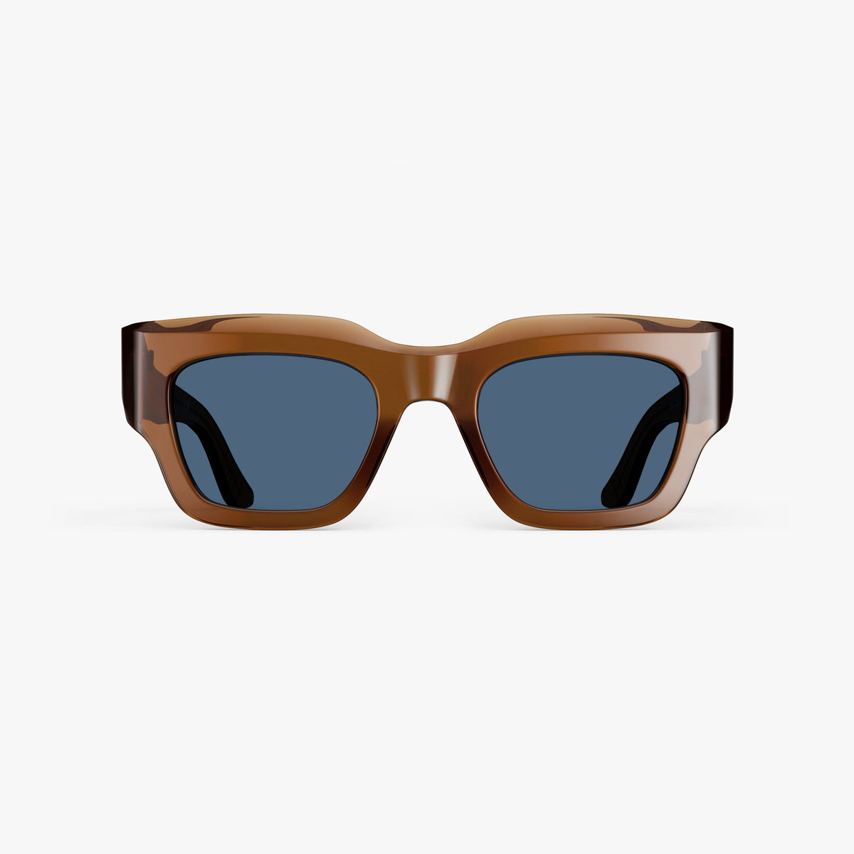 Crystal Espresso / Dusk Lens | Front view of Intrados Sunglasses in Crystal Espresso with Dusk Lens