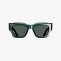 Crystal Emerald / Grey Green Lens | Front view of Intrados Sunglasses in Crystal Emerald with Grey Green Lens