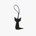 Carbon Black | Front view of the Origami Cat Charm in Black