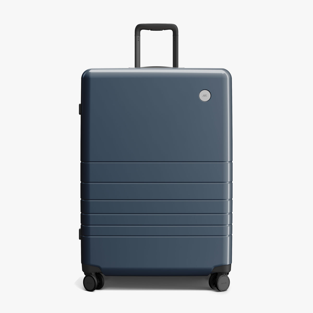 Arles Blue (Glossy) | Front view of Check-In Large in Arles Blue