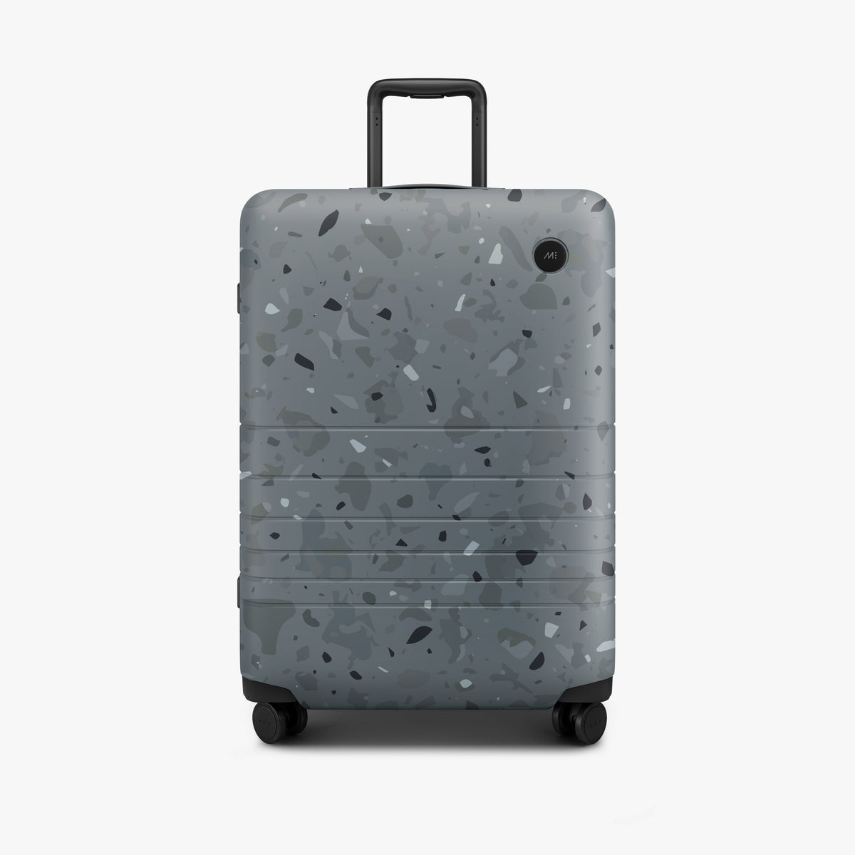 Terrazzo Graphite | Front view of Check-In Medium in Terrazzo Graphite