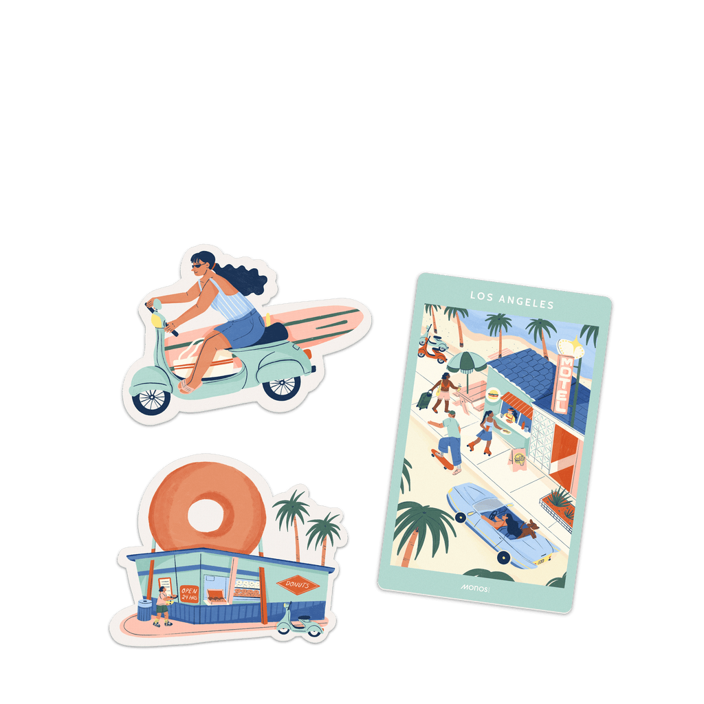 Los Angeles Destination Stickers