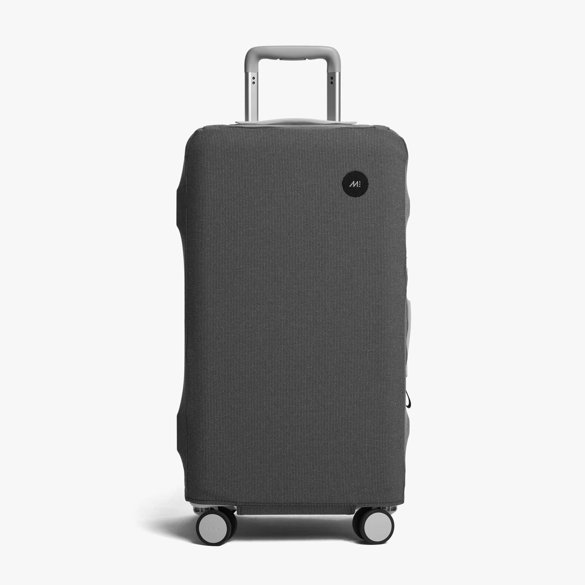 Trunk Medium | Front view of Trunk Medium Washable Luggage Cover in grey